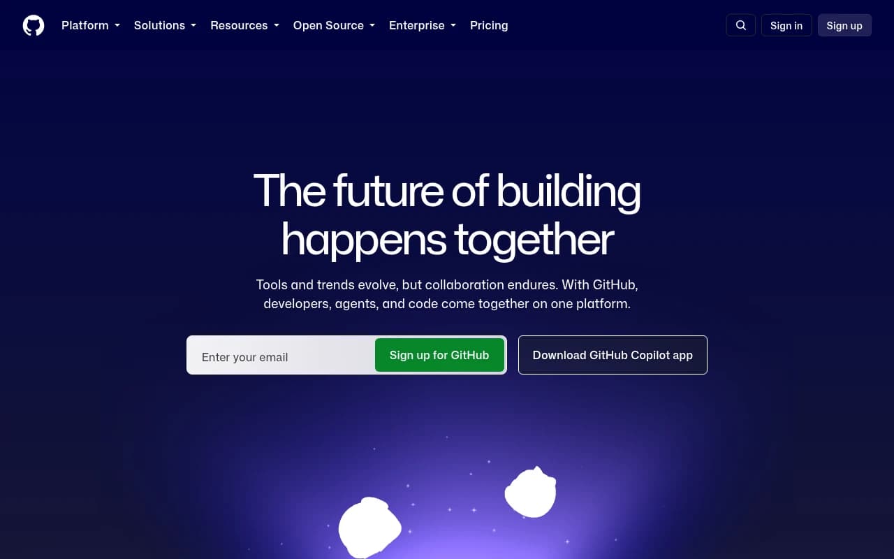 Screenshot captured from github.com