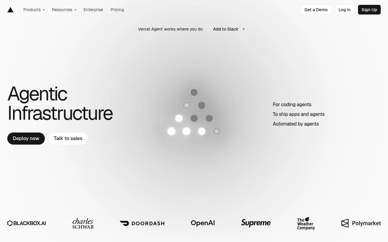 Screenshot captured from vercel.com