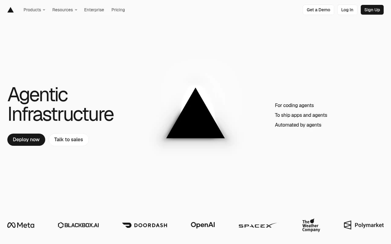 Screenshot captured from vercel.com