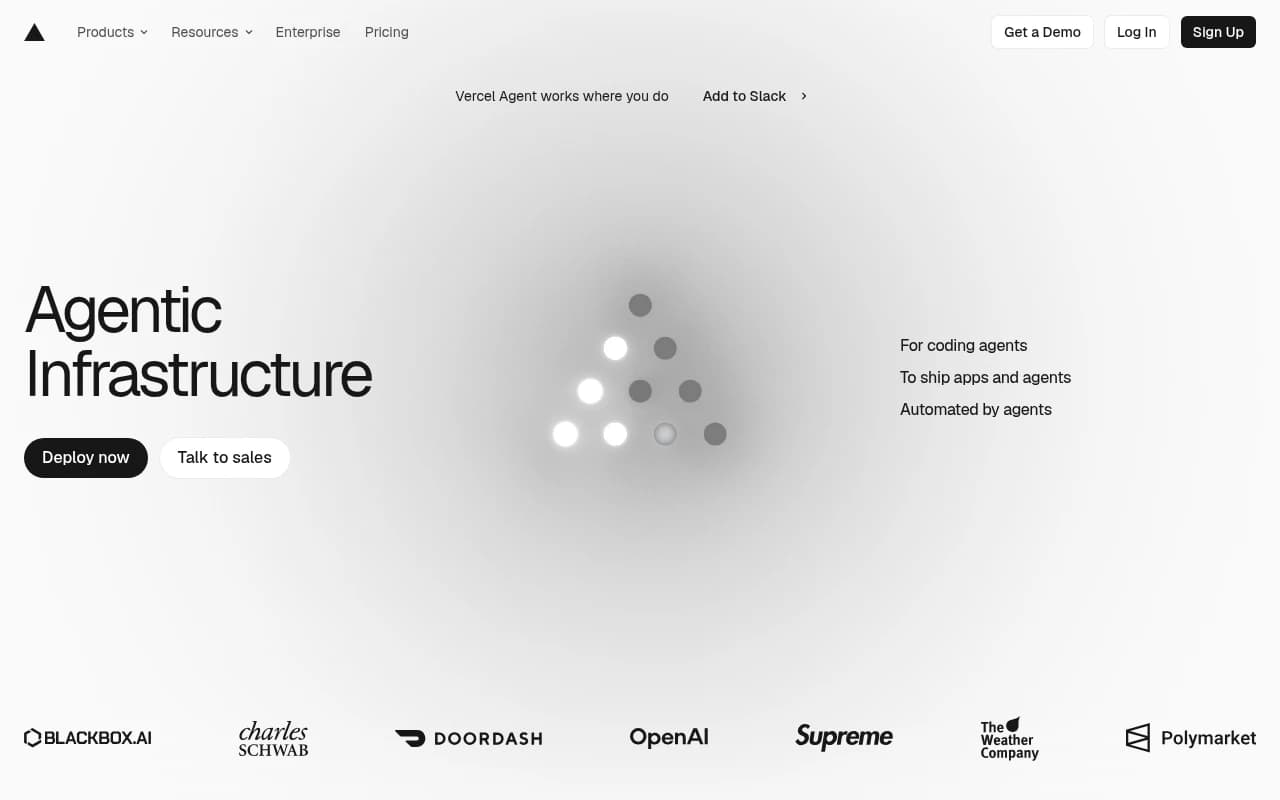 Screenshot captured from vercel.com