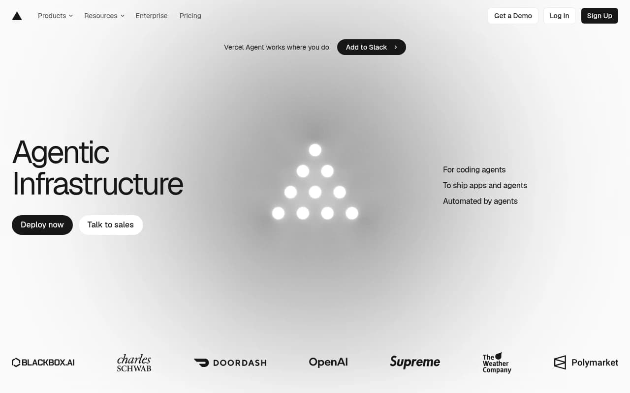 Screenshot captured from vercel.com